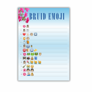 Liane Kombuistee Speletjie - Bruid Emoji