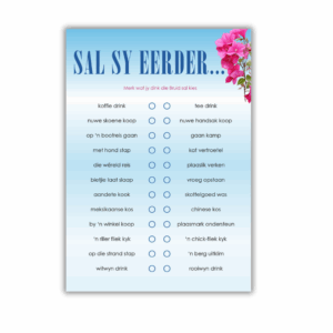 Liane Kombuistee Speletjie - Sal Sy Eerder