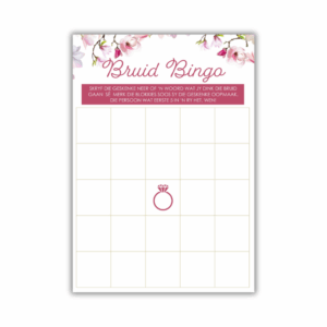 Liske Kombuistee Speletjie - Bruid Bingo