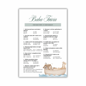 Marilie Babatee Speletjie - Baba Trivia