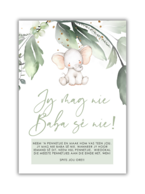 Marinda Babatee Speletjie - Jy mag nie Baba sê nie