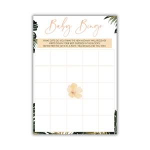 Rozelle Baby Shower Game - Baby Bingo