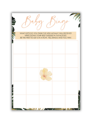 Rozelle Baby Shower Game - Baby Bingo