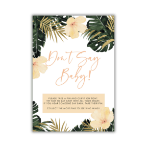 Rozelle Baby Shower Game - Don't say Baby