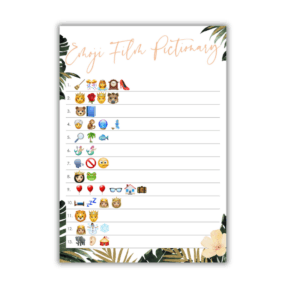Rozelle Baby Shower Game - Emoji Film Pictionary