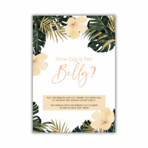 Rozelle Baby Shower Game - How big is her belly