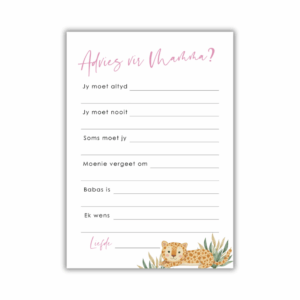 Tanya Babatee Speletjie - Advies vir Mamma