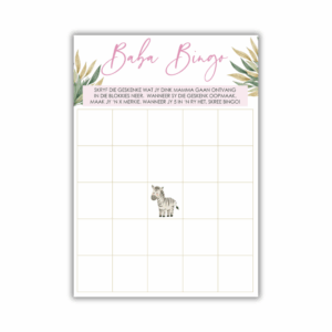 Tanya Babatee Speletjie - Baba Bingo