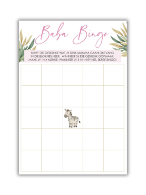 Tanya Babatee Speletjie - Baba Bingo