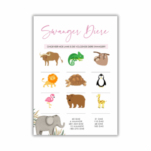 Tanya Babatee Speletjie - Swanger Diere