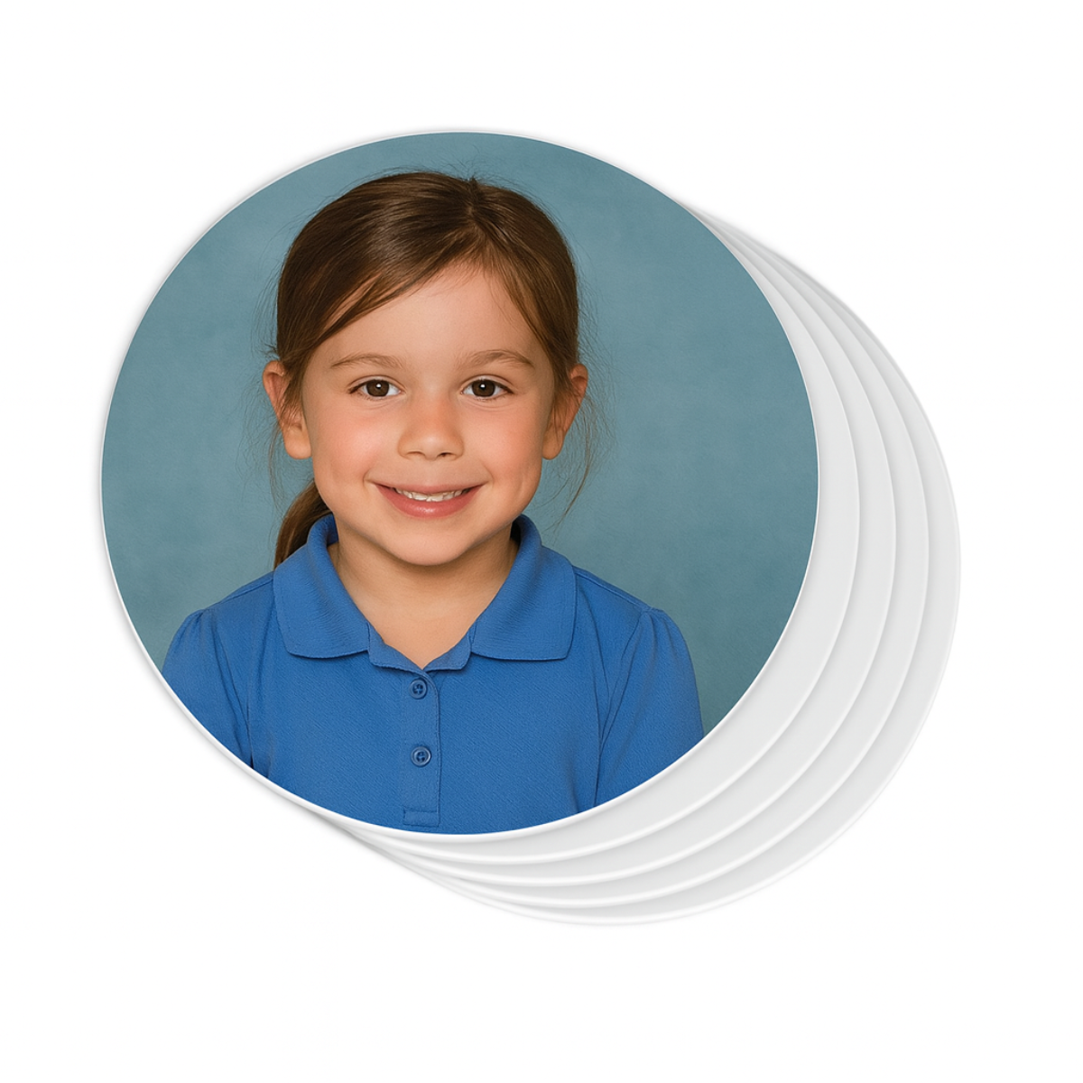 Rubber Coaster Set – School Photo (Set of 4)