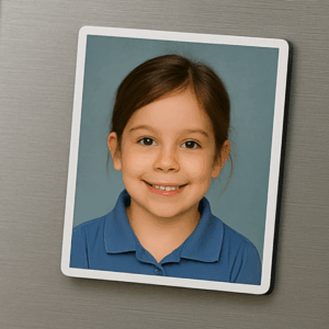 School Photo Magnet – 9×9 cm
