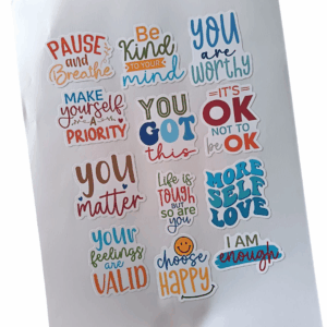 Motivational Sticker Sheet – Mental Health