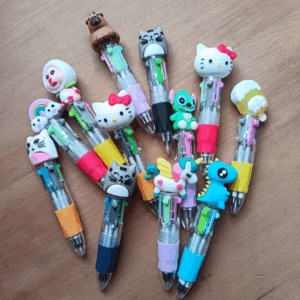 Cute 4-Colour Character Pen (Kids’ Favourite!)