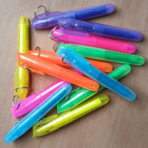 Mini Keyring Highlighters (Random Colour)